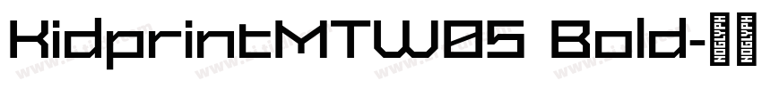 KidprintMTW05 Bold字体转换